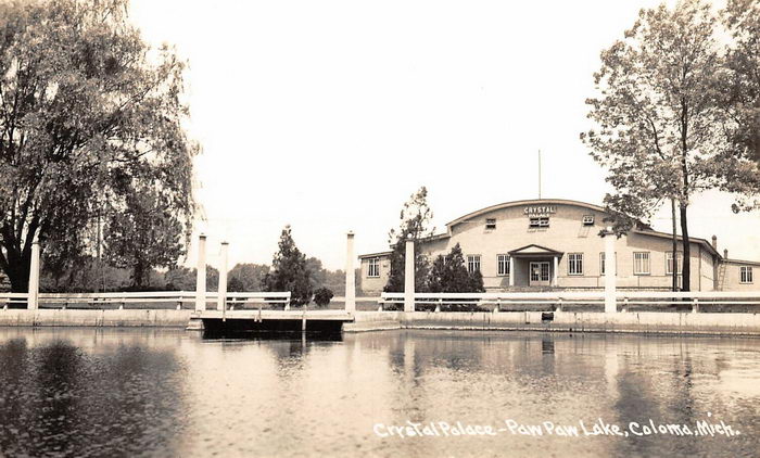 Crystal Palace Ballroom at Paw Paw Lake - Post Card View